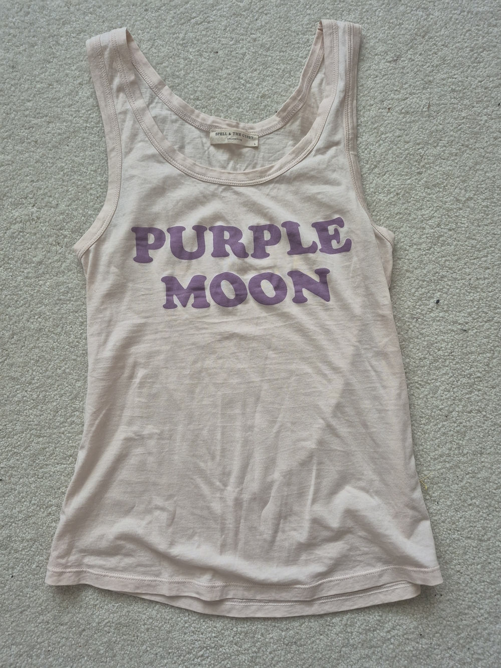 NWOT Spell Purple Moon Graphic Tank Top
